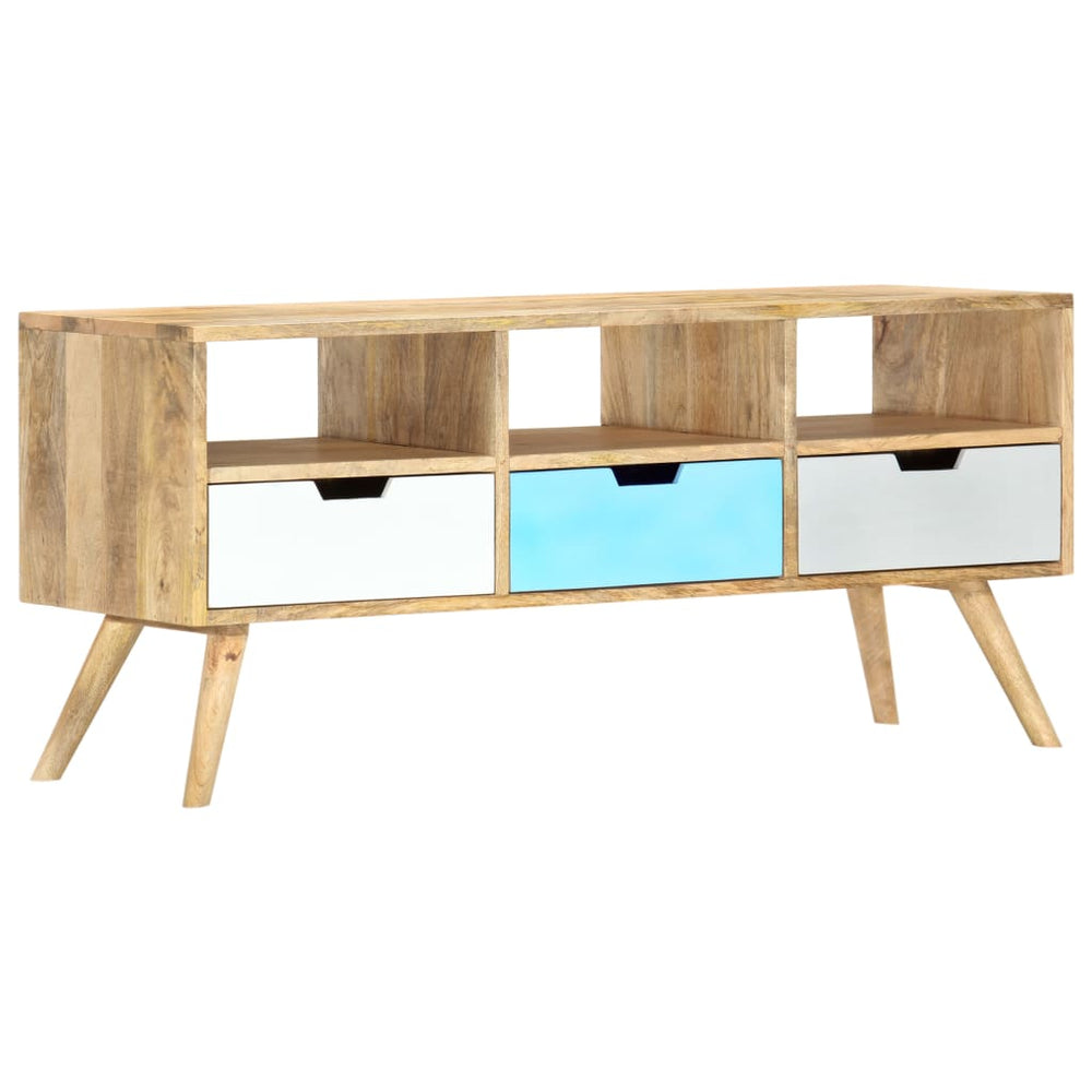 Tv-meubel 110x35x48 cm massief mangohout MeubelReus