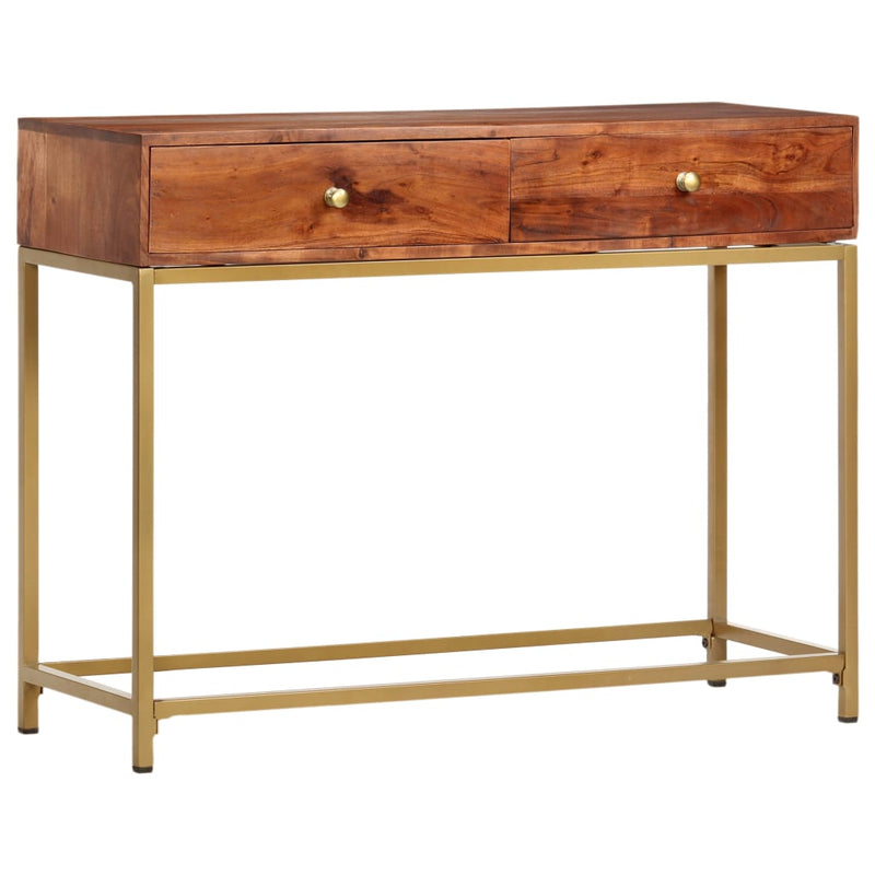 Wandtafel 100x35x76 cm massief acaciahout MeubelReus