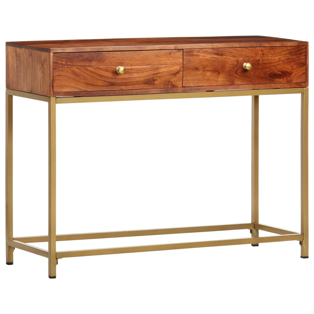 Wandtafel 100x35x76 cm massief acaciahout MeubelReus