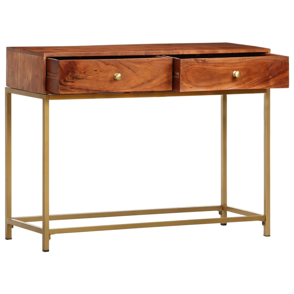 Wandtafel 100x35x76 cm massief acaciahout MeubelReus