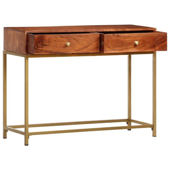 Wandtafel 100x35x76 cm massief acaciahout MeubelReus