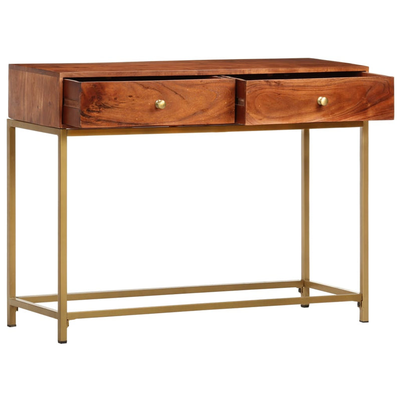 Wandtafel 100x35x76 cm massief acaciahout MeubelReus