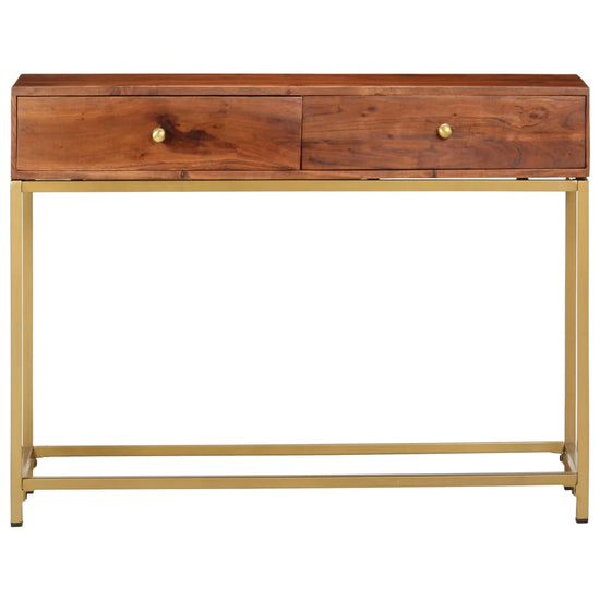 Wandtafel 100x35x76 cm massief acaciahout MeubelReus