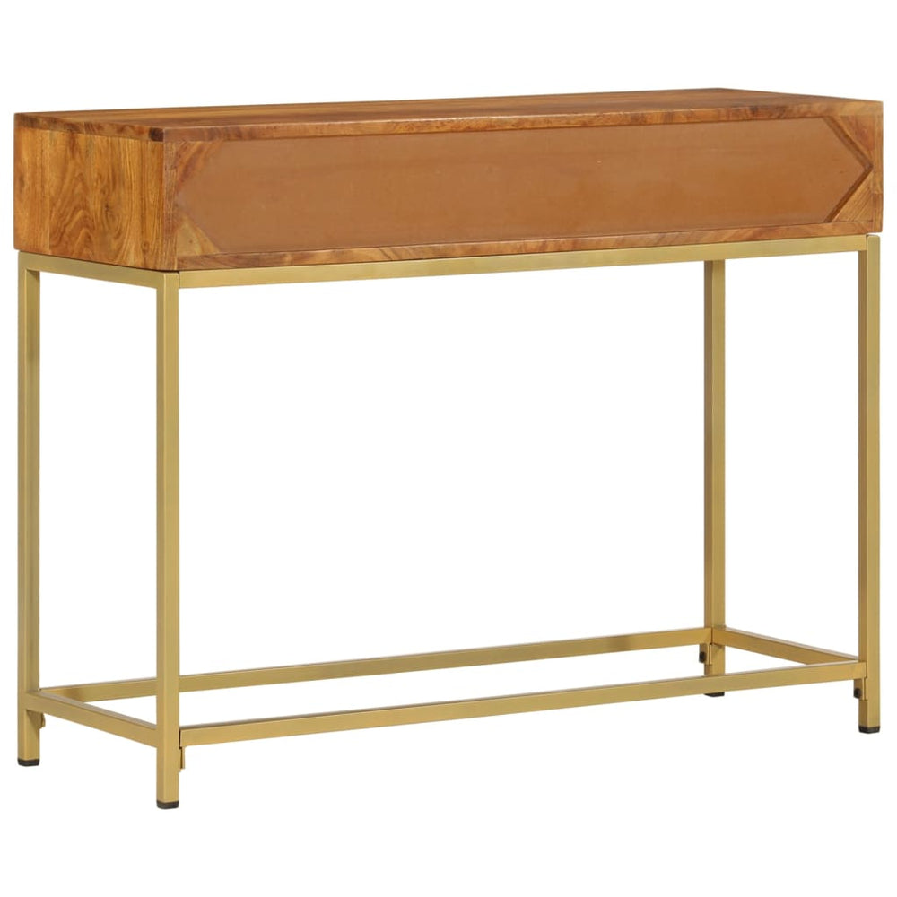 Wandtafel 100x35x76 cm massief acaciahout MeubelReus