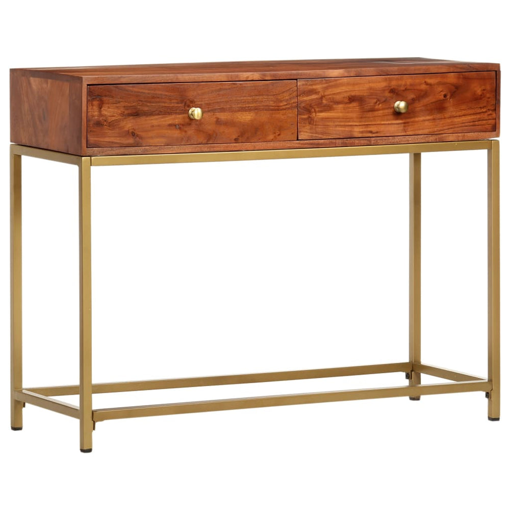 Wandtafel 100x35x76 cm massief acaciahout MeubelReus
