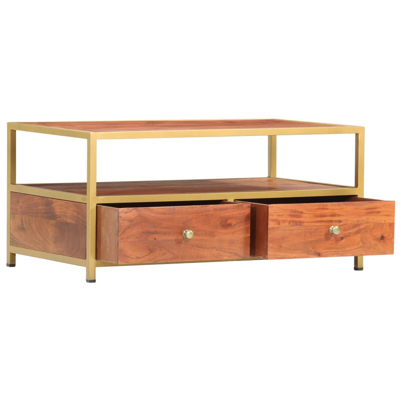 Salontafel 90x50x40 cm massief acaciahout MeubelReus