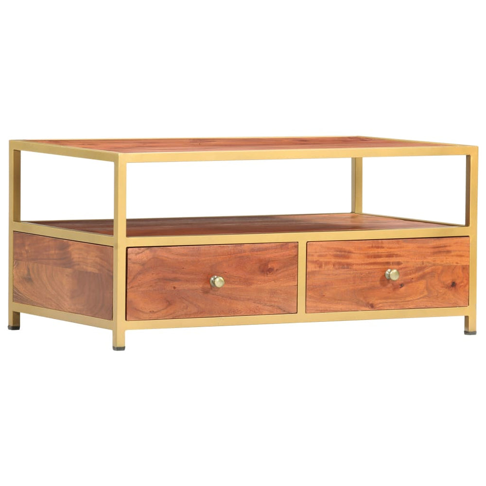 Salontafel 90x50x40 cm massief acaciahout MeubelReus
