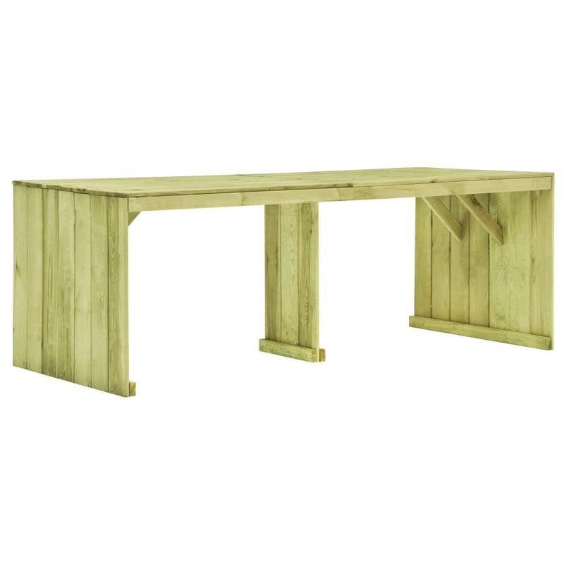 Tuintafel 220x101,5x80 cm geïmpregneerd grenenhout MeubelReus