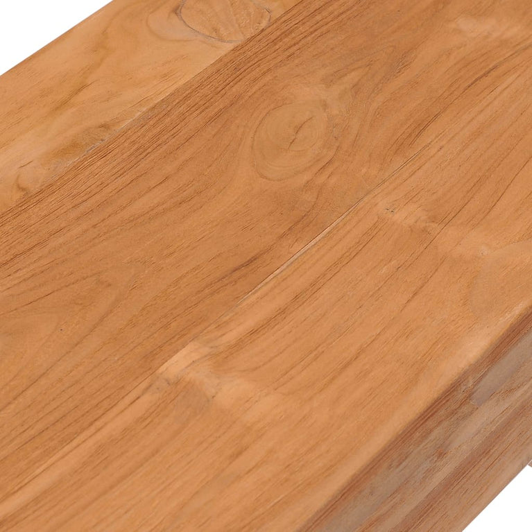 Wandtafel 110x35x75 cm massief teakhout