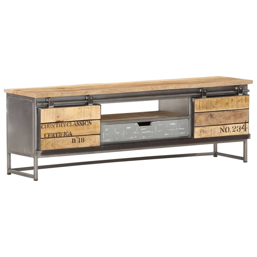 Tv-meubel 120x30x40 cm massief mangohout MeubelReus