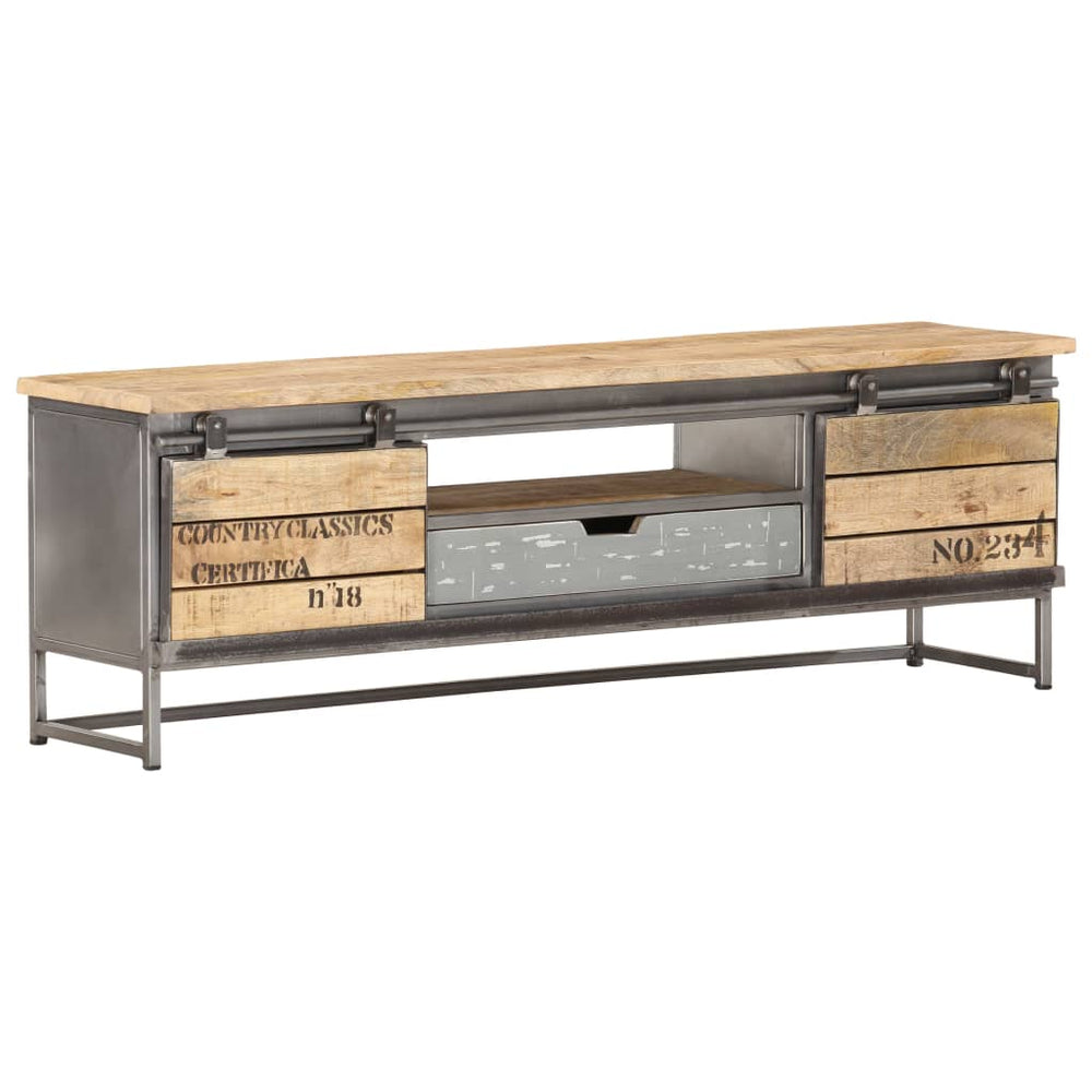 Tv-meubel 120x30x40 cm massief mangohout MeubelReus