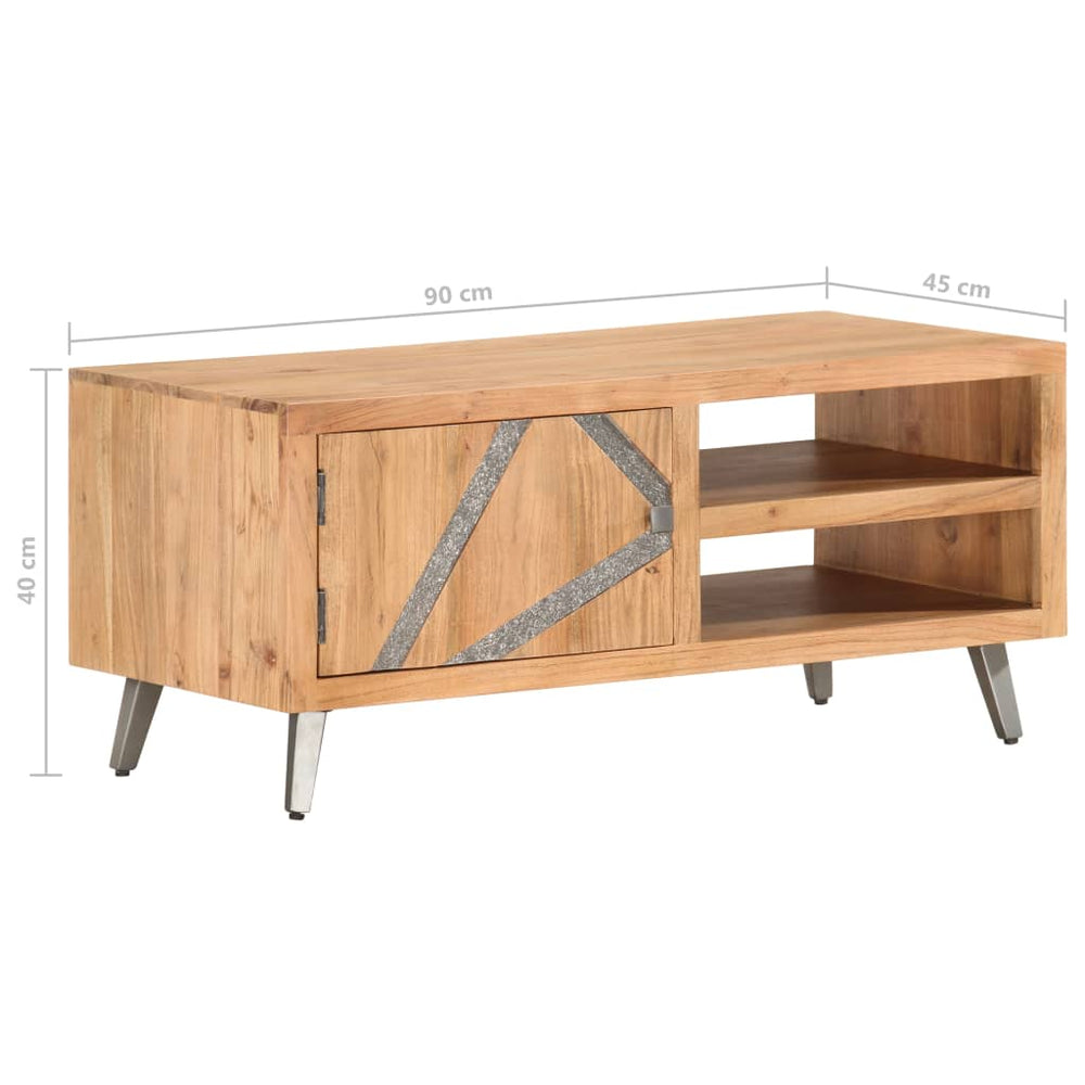 Salontafel 90x45x40 cm massief acaciahout MeubelReus