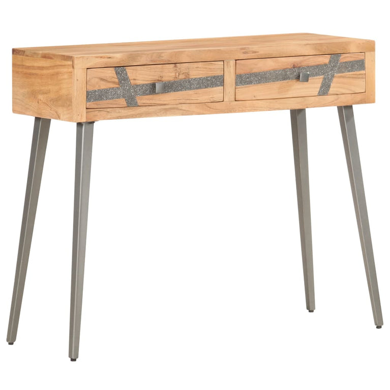 Wandtafel 90x30x75 cm massief acaciahout MeubelReus