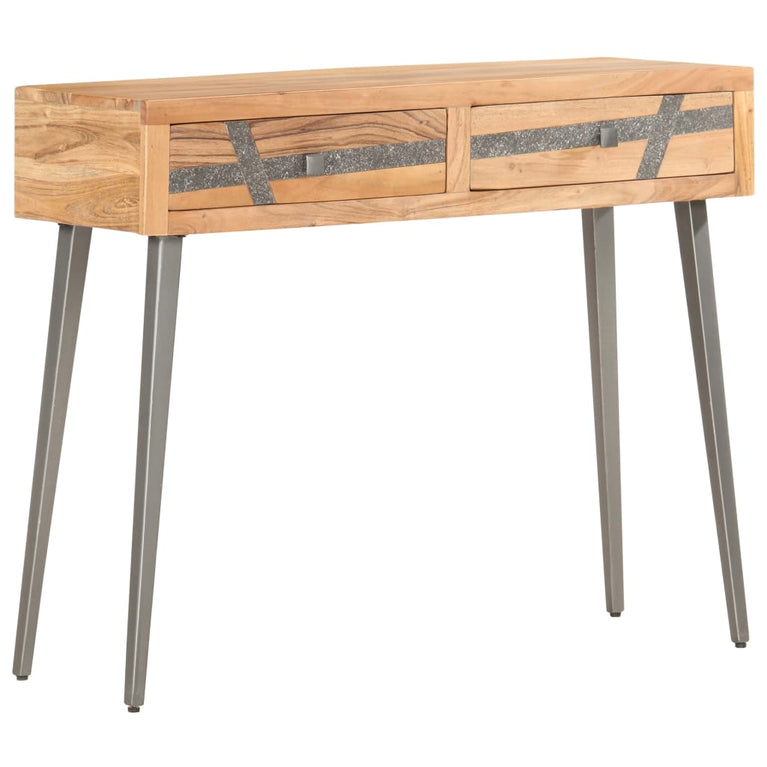 Wandtafel 90x30x75 cm massief acaciahout MeubelReus