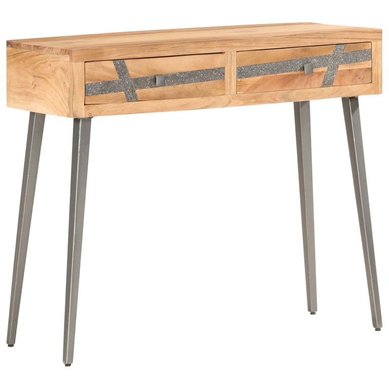 Wandtafel 90x30x75 cm massief acaciahout MeubelReus