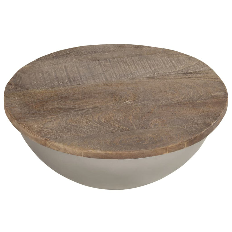 Salontafelset komvormig Ø60 cm massief mangohout MeubelReus