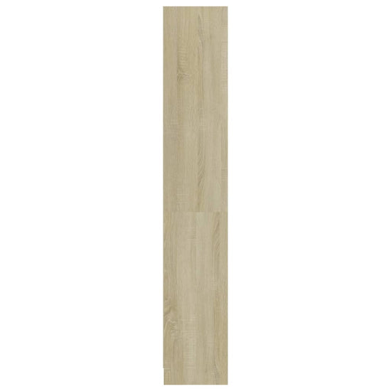 Boekenkast met 4 schappen 80x24x142 cm bewerkt hout sonoma eik MeubelReus