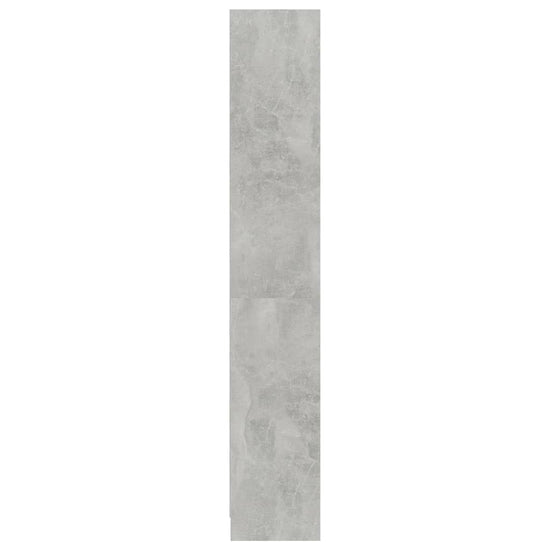 Boekenkast met 4 schappen 80x24x142 cm bewerkt hout betongrijs MeubelReus