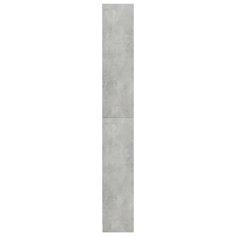 Boekenkast met 5 schappen 80x24x175 cm bewerkt hout betongrijs MeubelReus