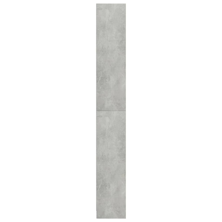 Boekenkast met 5 schappen 80x24x175 cm bewerkt hout betongrijs MeubelReus