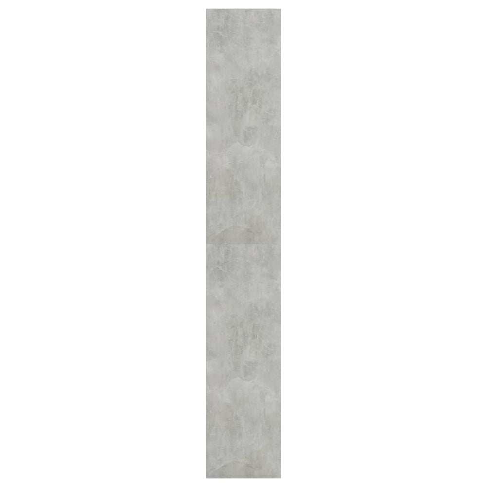 Boekenkast met 5 schappen 60x30x189 cm spaanplaat betongrijs MeubelReus
