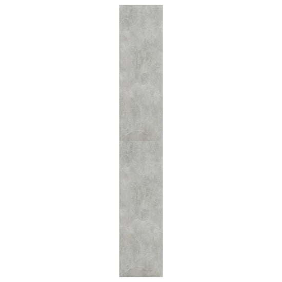 Boekenkast met 5 schappen 60x30x189 cm spaanplaat betongrijs MeubelReus