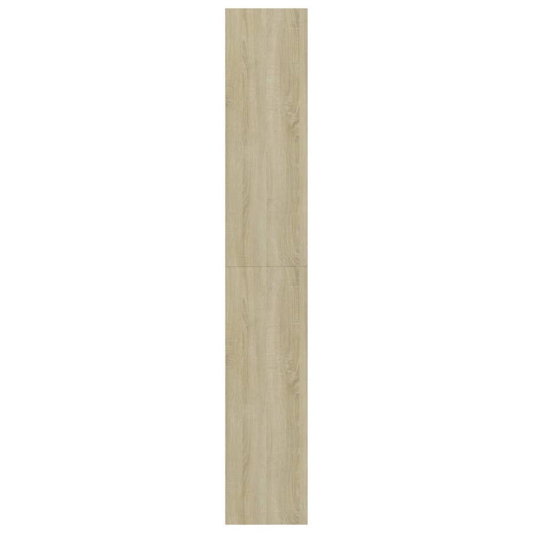 Boekenkast met 5 schappen 80x30x189 cm spaanplaat sonoma eiken