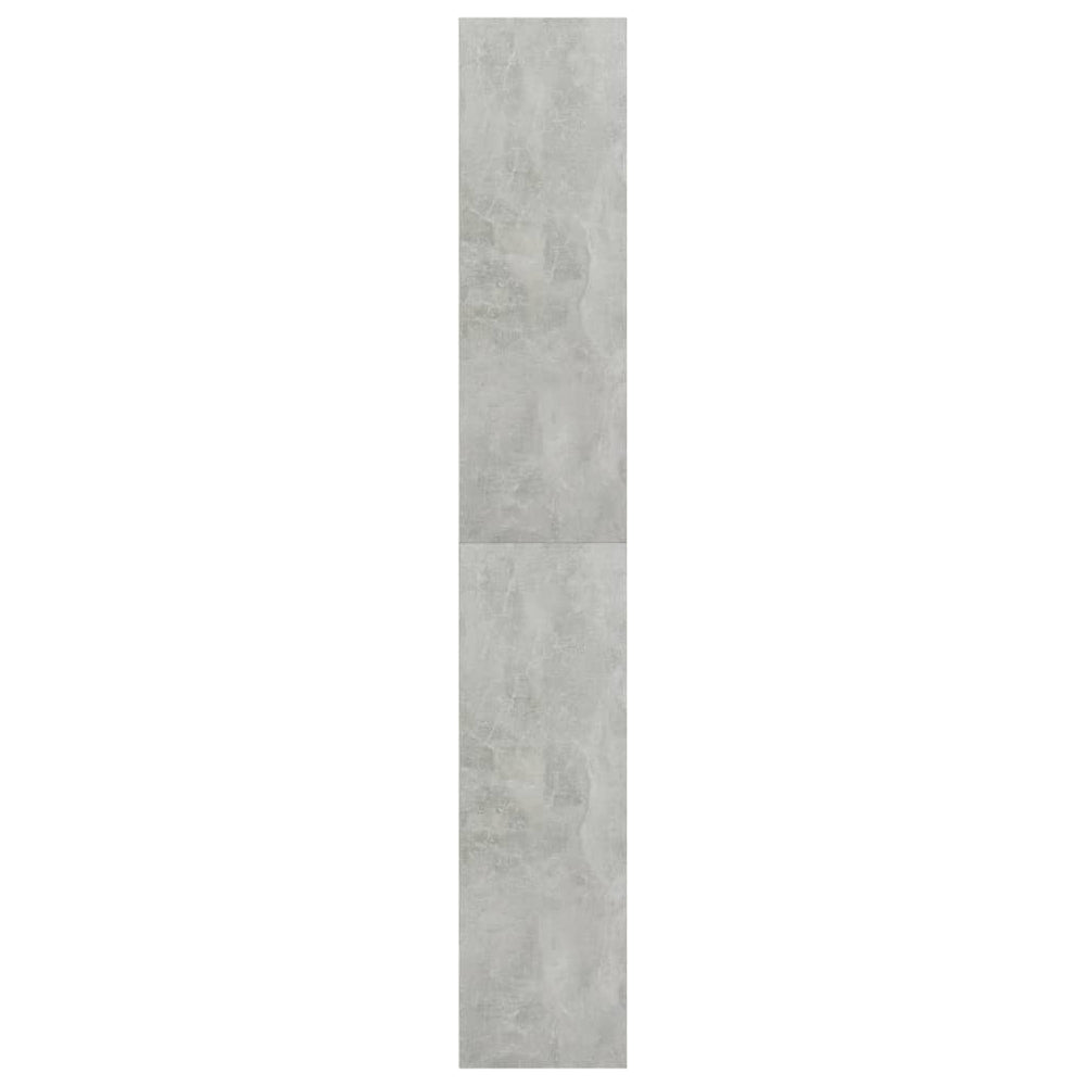 Boekenkast met 5 schappen 80x30x189 cm spaanplaat betongrijs MeubelReus