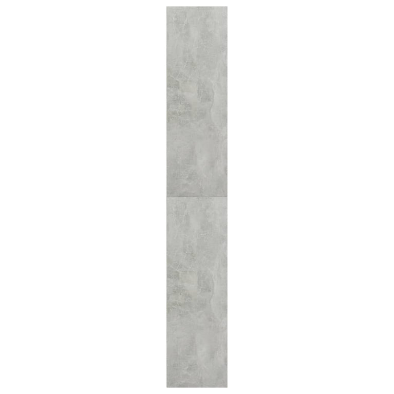 Boekenkast met 5 schappen 80x30x189 cm spaanplaat betongrijs MeubelReus