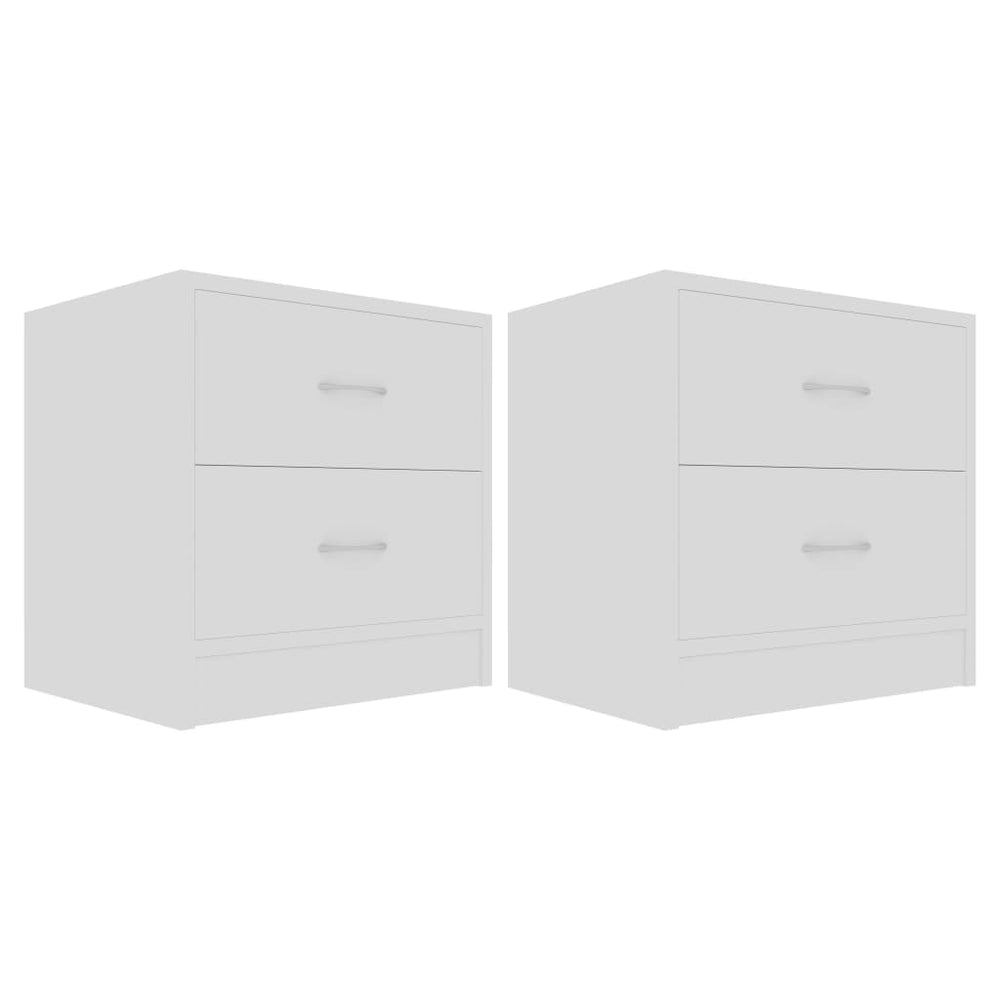 Nachtkastjes 2 st 40x30x40 cm spaanplaat wit MeubelReus