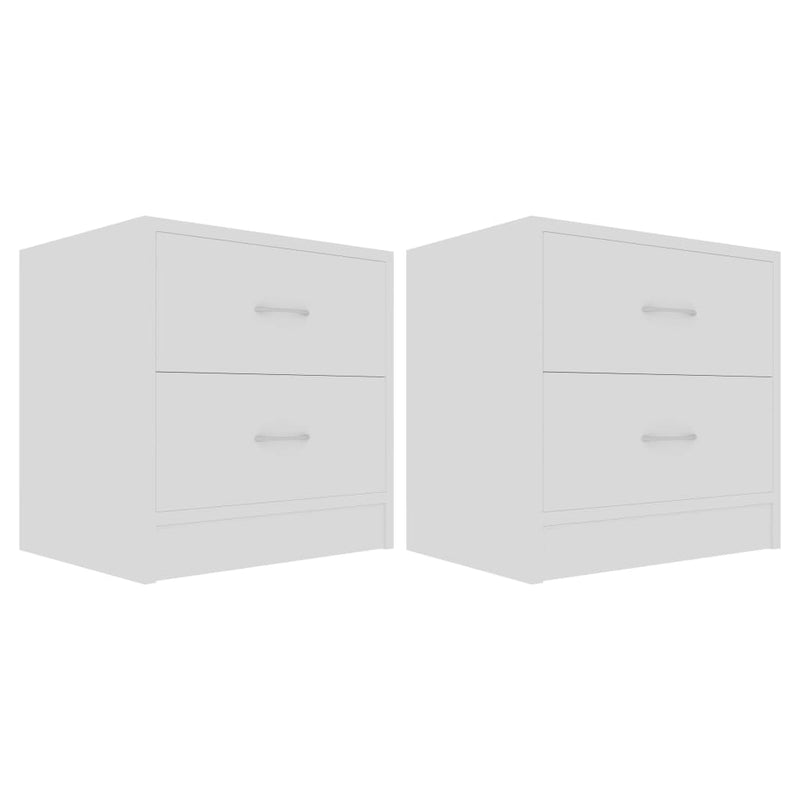 Nachtkastjes 2 st 40x30x40 cm spaanplaat wit MeubelReus