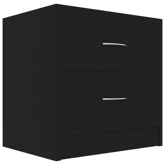 Nachtkastjes 2 st 40x30x40 cm spaanplaat zwart MeubelReus