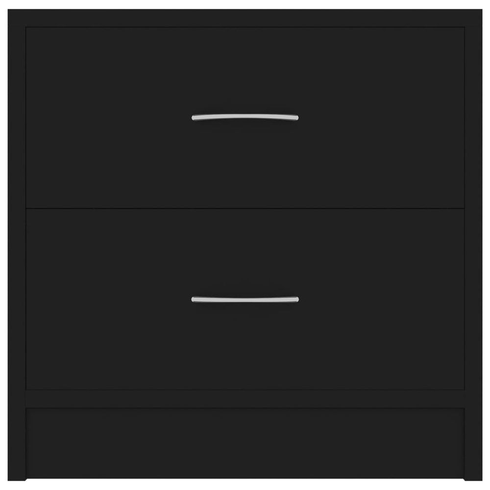 Nachtkastjes 2 st 40x30x40 cm spaanplaat zwart MeubelReus