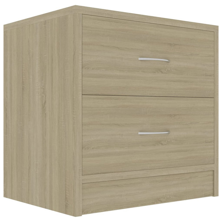 Nachtkastjes 2 st 40x30x40 cm spaanplaat sonoma eikenkleurig