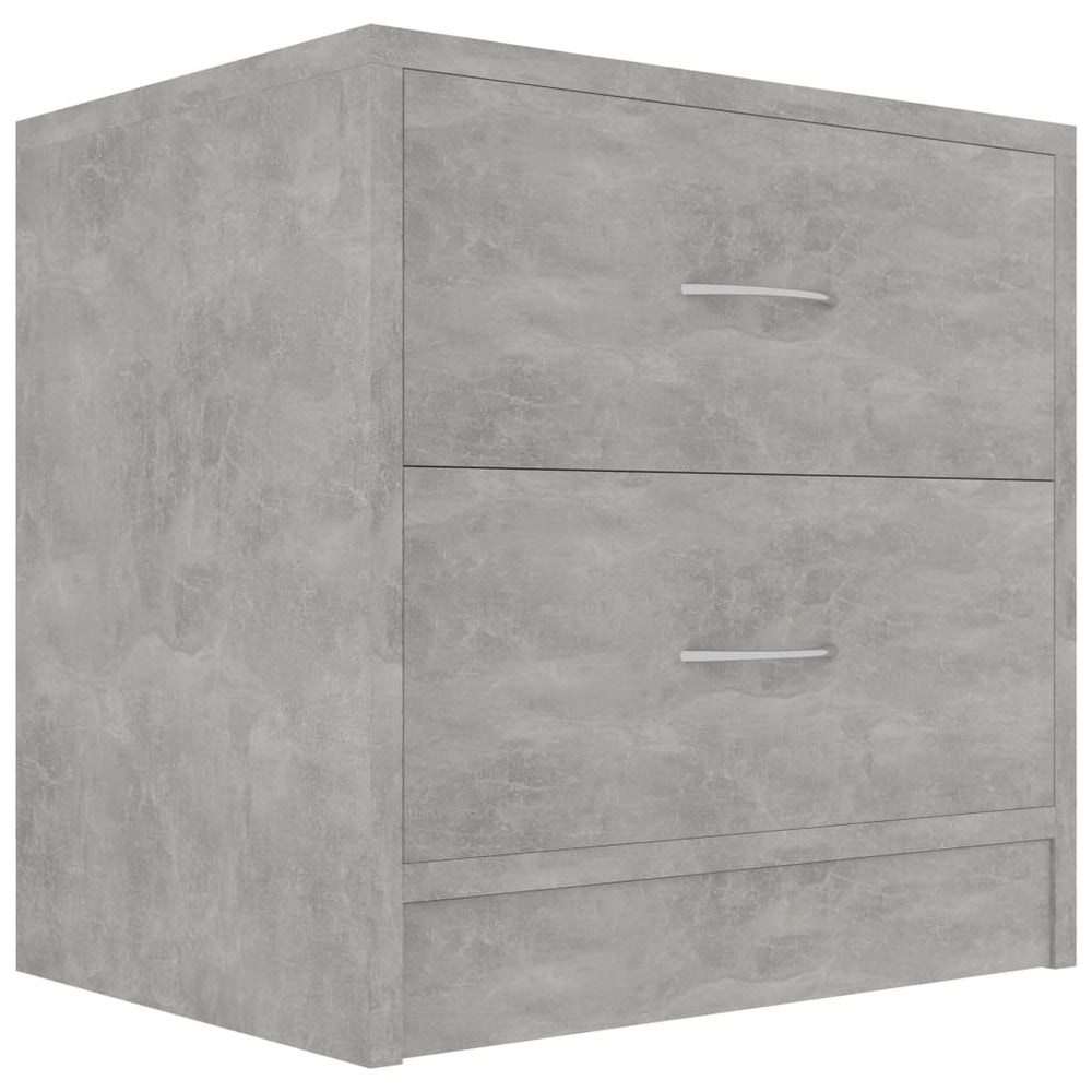 Nachtkastjes 2 st 40x30x40 cm spaanplaat betongrijs MeubelReus