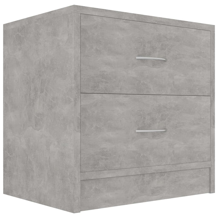 Nachtkastjes 2 st 40x30x40 cm spaanplaat betongrijs MeubelReus