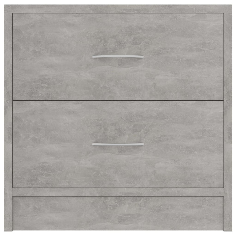 Nachtkastjes 2 st 40x30x40 cm spaanplaat betongrijs MeubelReus