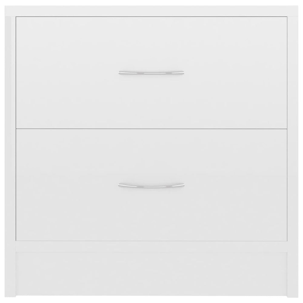 Nachtkastjes 2 st 40x30x40 cm spaanplaat hoogglans wit MeubelReus