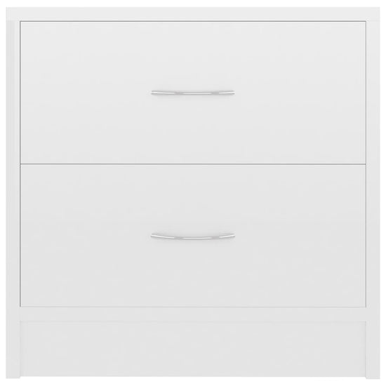 Nachtkastjes 2 st 40x30x40 cm spaanplaat hoogglans wit MeubelReus