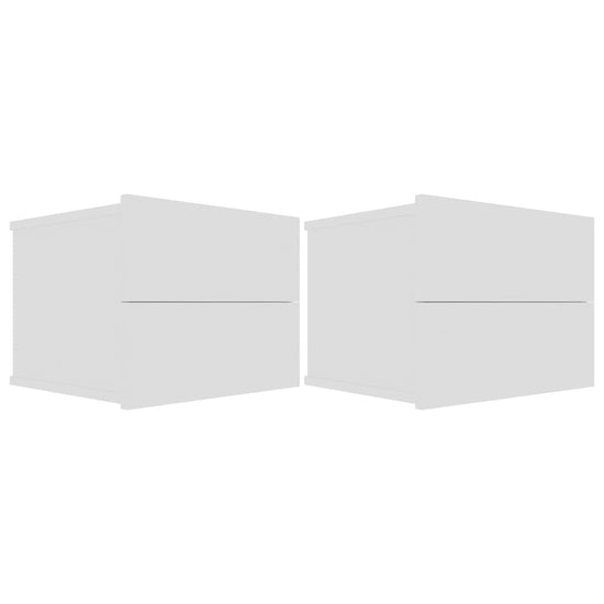 Nachtkastjes 2 st 40x30x30 cm spaanplaat wit MeubelReus