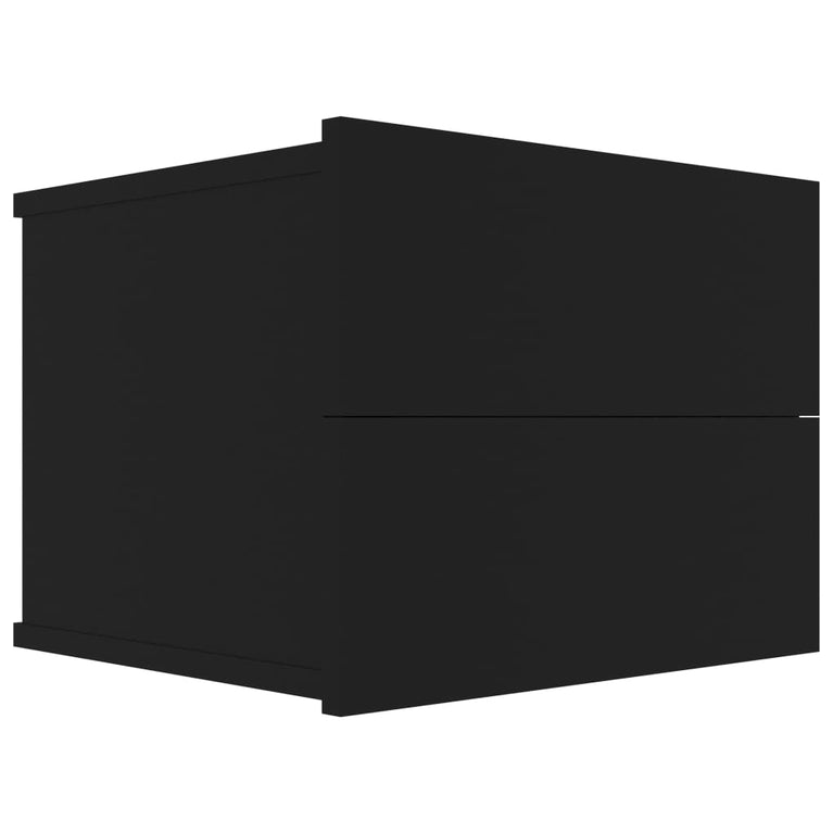 Nachtkastjes 2 st 40x30x30 cm spaanplaat zwart MeubelReus