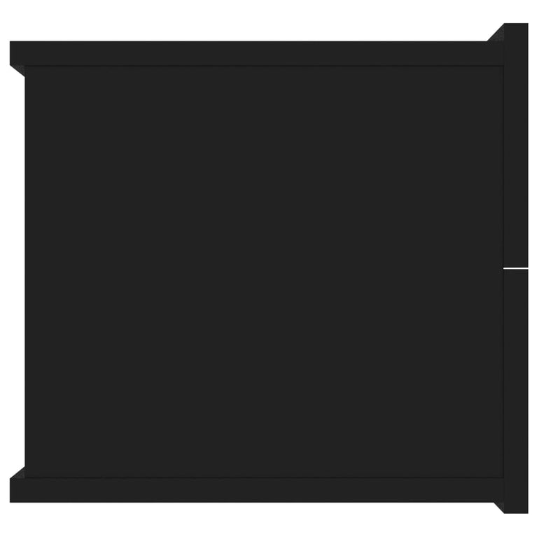 Nachtkastjes 2 st 40x30x30 cm spaanplaat zwart MeubelReus