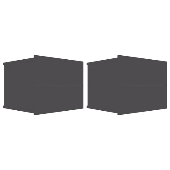 Nachtkastjes 2 st 40x30x30 cm spaanplaat grijs MeubelReus