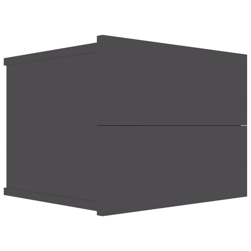 Nachtkastjes 2 st 40x30x30 cm spaanplaat grijs MeubelReus