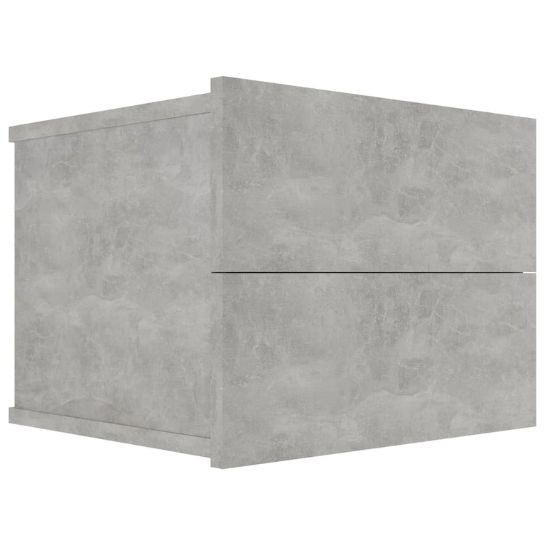 Nachtkastjes 2 st 40x30x30 cm spaanplaat betongrijs