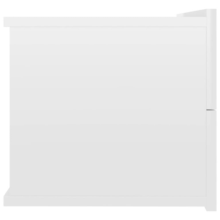 Nachtkastjes 2 st 40x30x30 cm spaanplaat hoogglans wit MeubelReus