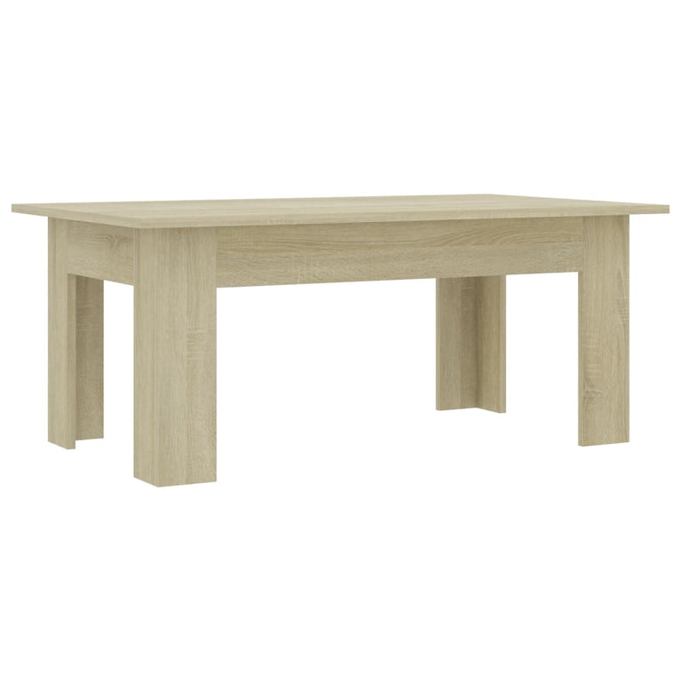 Salontafel 100x60x42 cm bewerkt hout sonoma eikenkleurig MeubelReus