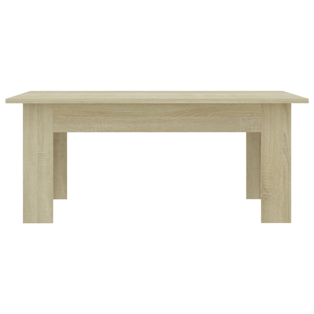 Salontafel 100x60x42 cm bewerkt hout sonoma eikenkleurig MeubelReus