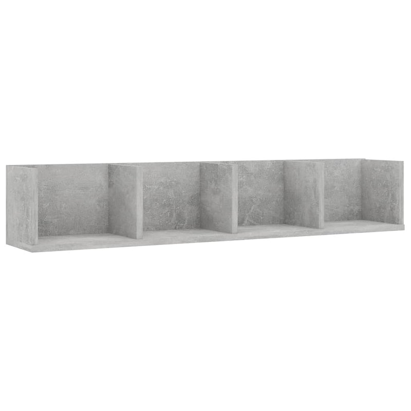 Cd-wandschap 100x18x18 cm spaanplaat betongrijs