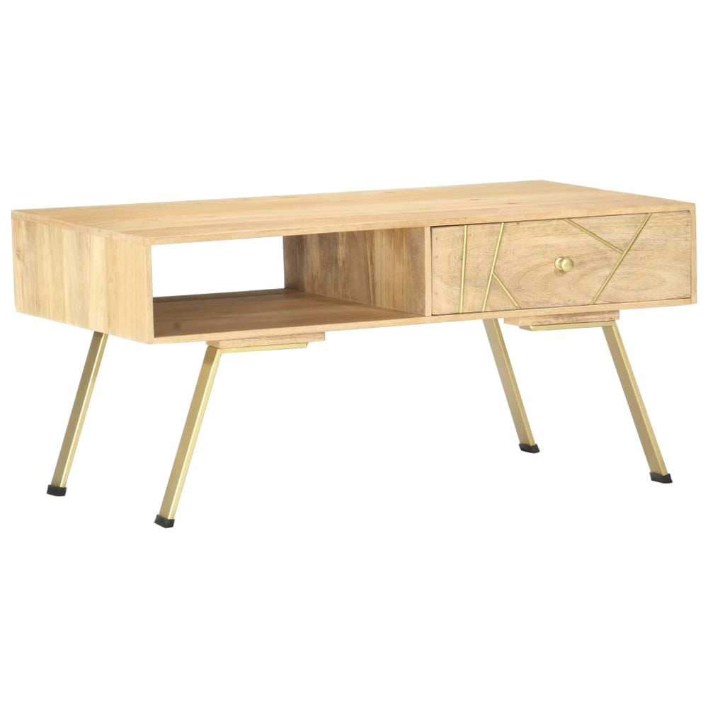 Salontafel 95x50x42 cm massief mangohout MeubelReus